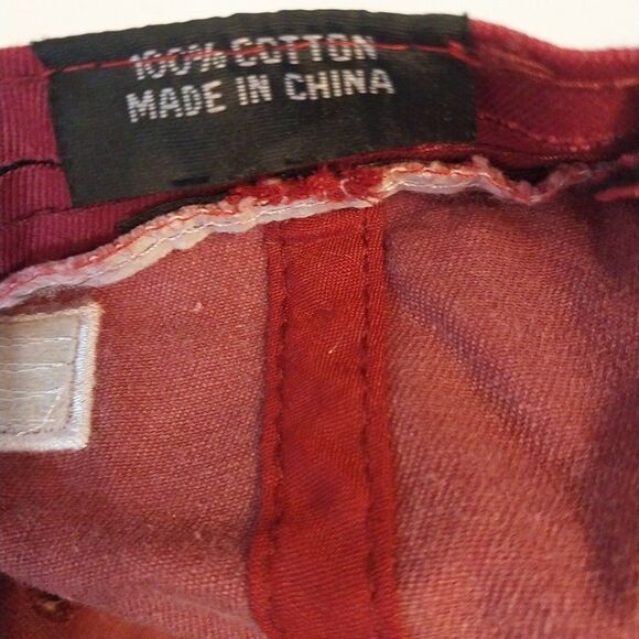 Boston Distressed Baseball Cap Hat Red By Elidan Corp Adjustable Strap USA Flag - Picture 11 of 15